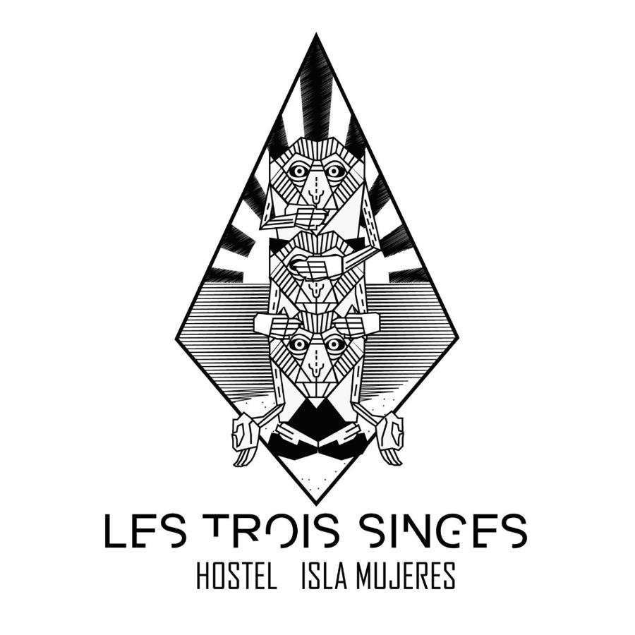 Les Trois Singes - Friendly Hostel Isla Mujeres Dış mekan fotoğraf