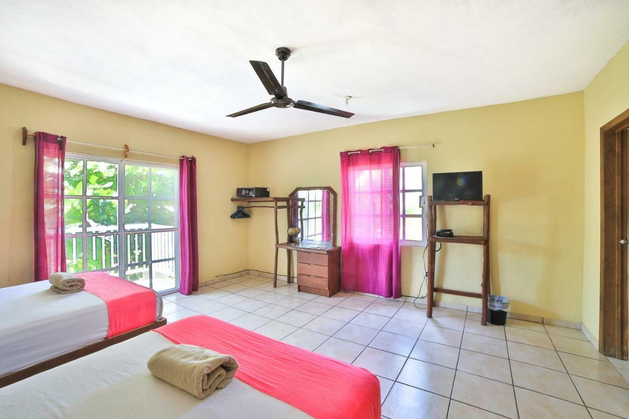 Les Trois Singes - Friendly Hostel Isla Mujeres Dış mekan fotoğraf