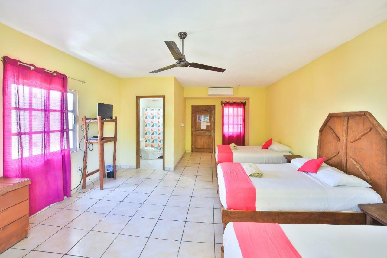 Les Trois Singes - Friendly Hostel Isla Mujeres Dış mekan fotoğraf